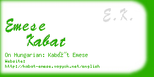 emese kabat business card